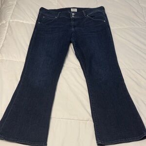 Hudson Jeans Navy Flare Cropped Women's Denim